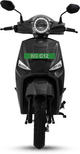 bgauss bg c12i max 20 booking for ex-showroom price with can enabled charger brooklyn black