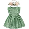 BGFKS Baby Girl Tutu Dress Elegant Lace Pom Pom Flutter Sleeve with Flower Headband Set
