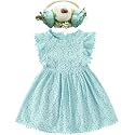 BGFKS Baby Girl Tutu Dress Elegant Lace Pom Pom Flutter Sleeve with Flower Headband Set