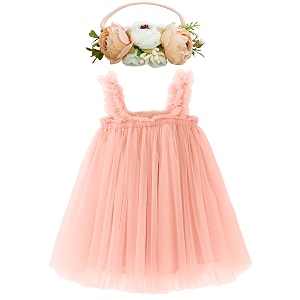 bgfks layered tulle tutu dress for toddler girlsbaby girl rainbow tutu princess skirt set with flower headband