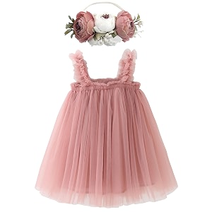 bgfks layered tulle tutu dress for toddler girlsbaby girl rainbow tutu princess skirt set with flower headband