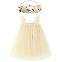 BGFKS Layered Tulle Tutu Dress for Toddler Girls,Baby Girl Rainbow Tutu Princess Skirt Set with Flower Headband.