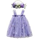 BGFKS Layered Tulle Tutu Dress for Toddler Girls,Baby Girl Rainbow Tutu Princess Skirt Set with Flower Headband.