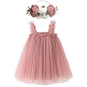 BGFKS Layered Tulle Tutu Dress for Toddler Girls,Baby Girl Rainbow Tutu Princess Skirt Set with Flower Headband.