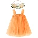BGFKS Layered Tulle Tutu Dress for Toddler Girls,Baby Girl Rainbow Tutu Princess Skirt Set with Flower Headband.