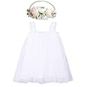 BGFKS Layered Tulle Tutu Dress for Toddler Girls,Baby Girl Rainbow Tutu Princess Skirt Set with Flower Headband.