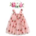 BGFKS Layered Tulle Tutu Dress for Toddler Girls,Baby Girl Rainbow Tutu Princess Skirt Set with Flower Headband.