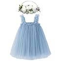 BGFKS Layered Tulle Tutu Dress for Toddler Girls,Baby Girl Rainbow Tutu Princess Skirt Set with Flower Headband.