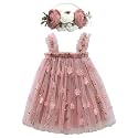BGFKS Layered Tulle Tutu Dress for Toddler Girls,Baby Girl Rainbow Tutu Princess Skirt Set with Flower Headband.