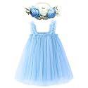 BGFKS Layered Tulle Tutu Dress for Toddler Girls,Baby Girl Rainbow Tutu Princess Skirt Set with Flower Headband.