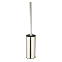 BGL Toilet Brush Holder Brushed Nickel, Stainless Steel 304 Brushed Nickel Round Freestanding Toilet Bowl Brush and Holder for Bathroom