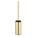 BGL Toilet Brush Holder Gold, Stainless Steel 304 Gold Round Freestanding Toilet Bowl Brush and Holder for Bathroom
