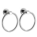 BGL Towel Ring for Bathroom, 2 Pack Stainless Steel 304 Polished Chrome Plated Wall Mount Towel Holders