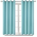 BGment Baby Blue Blackout Curtains for Bedroom 45 Inch Long - 2 Panels