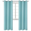 BGment Baby Blue Blackout Curtains for Living Room 84 Inch Long - 2 Panels