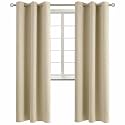 BGment Beige Room Darkening Curtains 84 Inch for Living Room - 2 Panels