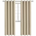 BGment Beige Room Darkening Curtains 95 Inch for Living Room - 2 Panels