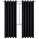 BGment Black Blackout Curtains for Living Room 84 Inch Long - 2 Panels
