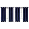 BGment Blackout Curtains for Bedroom - 63 Inch Long Navy Blue Grommet Room Darkening Thermal Insulated Window Drapes for Kids Boys Room, 2 Panels, 42x63 Inch (Pack of 2)