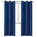 BGment Blackout Curtains for Bedroom - Grommet Thermal Insulated Room Darkening Curtains for Living Room, 42 x 84 Inch, 2 Panels, Royal Blue