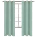 BGment Blackout Curtains - Grommet Thermal Insulated Room Darkening Bedroom and Living Room Curtains, Set of 2 Panels (42 x 72 Inch, Frosty Green)