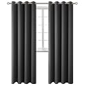 BGment Blackout Curtains - Grommet Thermal Insulated Room Darkening Bedroom and Living Room Curtains, Set of 2 Panels (52 x 120 Inch, Dark Grey)