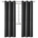 BGment Blackout Curtains - Grommet Thermal Insulated Room Darkening Bedroom and Living Room Curtain, Set of 2 Panels (42 x 84 Inch, Dark Grey)