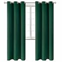 BGment Blackout Curtains - Grommet Thermal Insulated Room Darkening Bedroom and Living Room Curtains, Set of 2 Decorative Curtain Panels (42 x 84 Inch, Emerald Green)