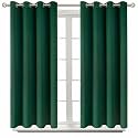 BGment Blackout Curtains - Grommet Thermal Insulated Room Darkening Bedroom and Living Room Curtain, Set of 2 Panels (52 x 45 Inch, Emerald)