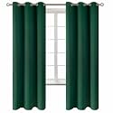 BGment Blackout Curtains for Kids Bedroom - Grommet Thermal Insulated Room Darkening Curtains for Living Room, Set of 2 Panels (42 x 72 Inch, Emerald)