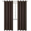 BGment Blackout Curtains for Living Room - Grommet Thermal Insulated Room Darkening Curtains for Bedroom, Set of 2 Panels (52 x 84 Inch, Brown)