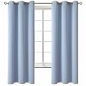BGment Blackout Curtains for Living Room - Grommet Thermal Insulated Room Darkening Curtains for Bedroom, 2 Panels of 42 x 63 Inch, Spa Blue