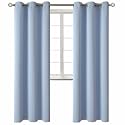 BGment Blackout Curtains for Living Room - Grommet Thermal Insulated Room Darkening Curtains for Bedroom, 2 Panels of 42 x 84 Inch, Spa Blue