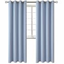 BGment Blackout Curtains for Living Room - Grommet Thermal Insulated Room Darkening Curtains for Bedroom, 2 Panels of 52 x 95 Inch, Spa Blue