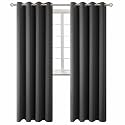 BGment Blackout Curtains for Living Room - Grommet Thermal Insulated Room Darkening Curtains for Bedroom, 2 Panels of 52 x 95 Inch, Dark Grey