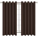 BGment Brown Blackout Curtains for Bedroom 63 Inch Long - 2 Panels