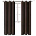 BGment Brown Blackout Curtains for Living Room 84 Inch Long - 2 Panels