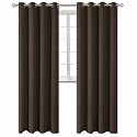 BGment Brown Blackout Curtains for Living Room 95 Inch Long - 2 Panels