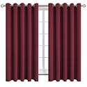 BGment Burgundy Blackout Curtains for Bedroom 63 Inch Long - 2 Panels