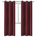 BGment Burgundy Blackout Curtains for Living Room 84 Inch Long - 2 Panels