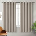 BGment Camel Room Darkening Curtains 63 Inch for Bedroom - 2 Panels