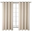 BGment Champagne Room Darkening Curtains 72 Inch for Bedroom - 2 Panels