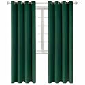 BGment Christmas Blackout Curtains - Grommet Thermal Insulated Room Darkening Bedroom and Living Room Curtains, Set of 2 Decorative Curtain Panels (52 x 84 Inch, Emerald Green)