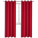 BGment Christmas Room Darkening Curtains 84 Inches Long - Grommet Thermal Insulated Drapes Window Treatment Curtains for Bedroom, 2 Panels, 52 x 84 Inch, Red