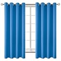 BGment Classic Blue Blackout Curtains for Bedroom 63 Inch Long - 2 Panels