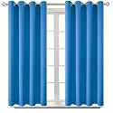 BGment Classic Blue Blackout Curtains for Bedroom 45 Inch Long - 2 Panels