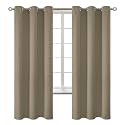 BGment Cocoa Room Darkening Curtains 72 Inch for Bedroom - 2 Panels