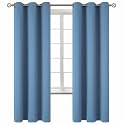 BGment Denim Blue Blackout Curtains for Bedroom 72 Inch Long - 2 Panels