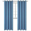 BGment Denim Blue Blackout Curtains for Living Room 95 Inch Long - 2 Panels