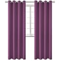 BGment Eggplant Purple Blackout Curtains for Living Room 95 Inch - 2 Panels